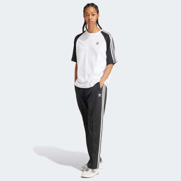 Tricou pentru femei Adidas Blocked Tee Os 100% bumbac/ White photo 4