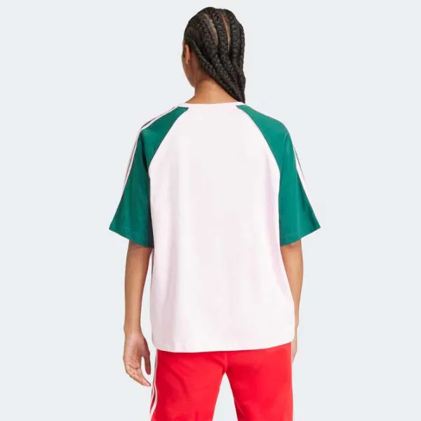 Tricou pentru femei Adidas Blocked Tee Os 100% bumbac/ White photo 3 Tricou pentru femei Adidas Blocked Tee Os 100% bumbac/ White photo 3