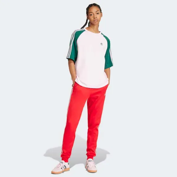 Tricou pentru femei Adidas Blocked Tee Os 100% bumbac/ White photo 4 Tricou pentru femei Adidas Blocked Tee Os 100% bumbac/ White photo 4