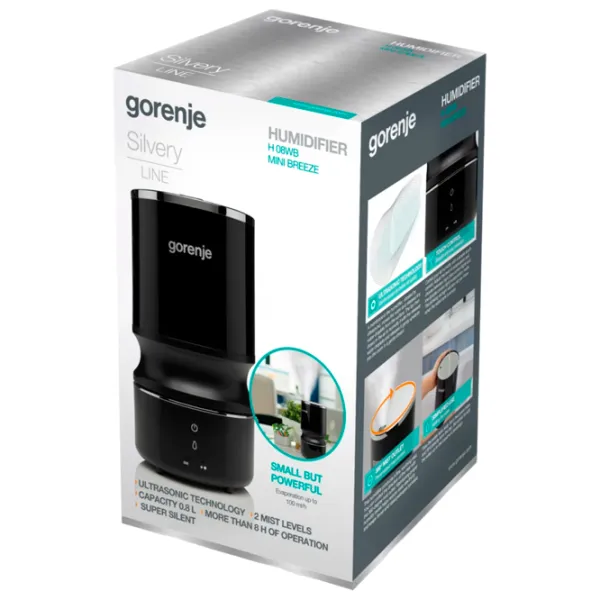 Umidificator de aer Gorenje H08WB Cu ultrasunet/ Black photo 8