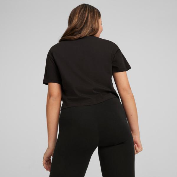 Tricou pentru fete Puma Girls Logo Cropped Tee 147 - 152 cm / Black photo 4 Tricou pentru fete Puma Girls Logo Cropped Tee 147 - 152 cm / Black photo 4