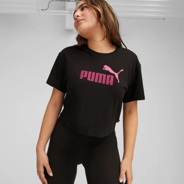 Футболка для девочек Puma Girls Logo Cropped Tee 170 - 176 см / Черный photo 3 Футболка для девочек Puma Girls Logo Cropped Tee 170 - 176 см / Черный photo 3