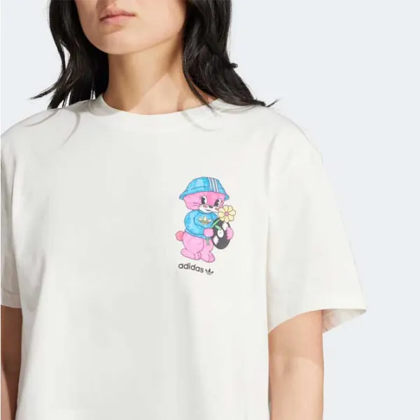 Футболка для женщин Adidas Adiorb Crop Tee 100% хлопок/ Белый photo 5