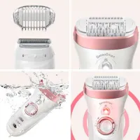 Эпилятор Braun SES9730 Сухая/ Влажная/ Розовый Белый photo 5
