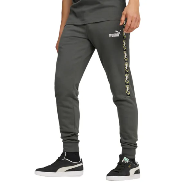 Pantaloni sportivi pentru bărbați Puma Ess Tape Camo Sweatpants Tr Cl XL/ Gray photo 3