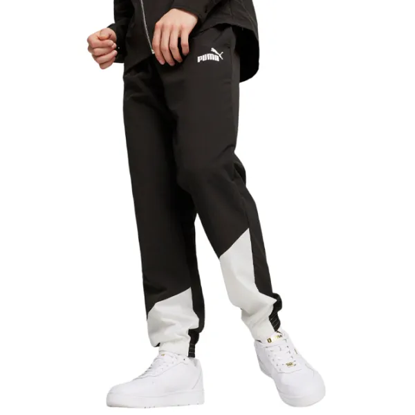 Pantaloni sportivi pentru bărbați Puma Power Colorblock Woven Pants L/ Black photo 3