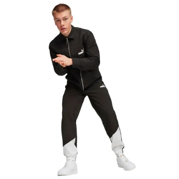 Pantaloni sportivi pentru bărbați Puma Power Colorblock Woven Pants L/ Black photo 5