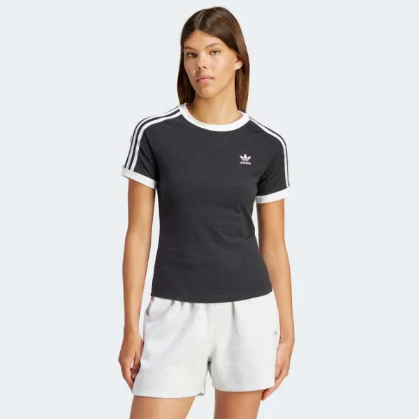 Футболка для женщин Adidas 3 S Rgln Tee 100% хлопок/ Черный photo 2