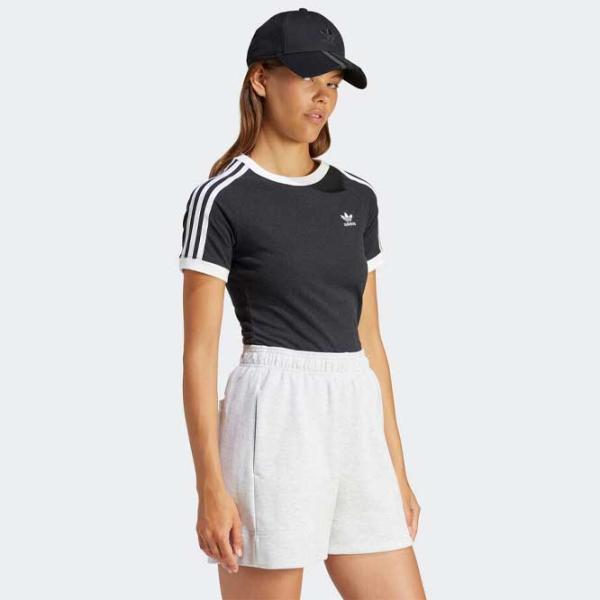 Tricou pentru femei Adidas 3 S Rgln Tee 100% bumbac/ Black photo 4