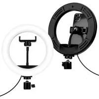 Lampă circulară Selfie Ring Light M20 200 mm Black photo 3