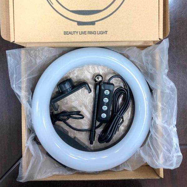 Lampă circulară Selfie Ring Light M20 200 mm Black photo 8