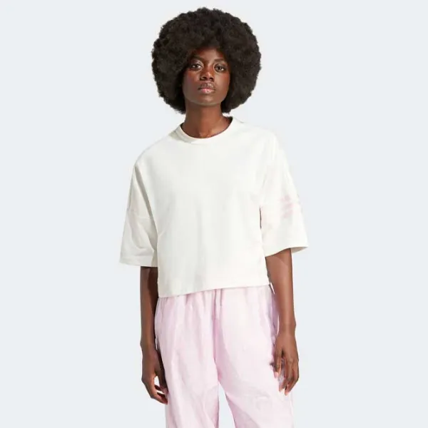 Tricou pentru femei Adidas Neucl Tee 47% Poliester/ White photo 2