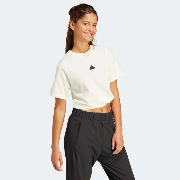 Футболка для женщин Adidas W Z.N.E. Tee 100% хлопок/ Бежевый photo 5