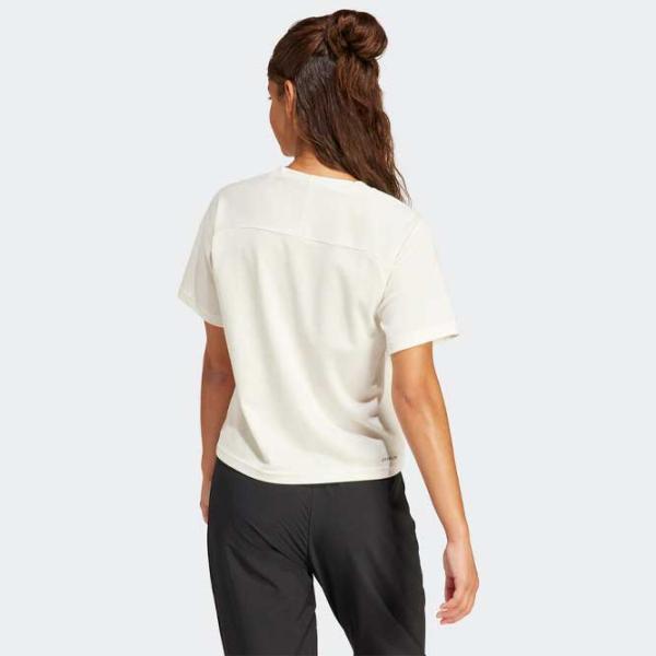 Футболка для женщин Adidas W Z.N.E. Tee 100% хлопок/ Бежевый photo 3