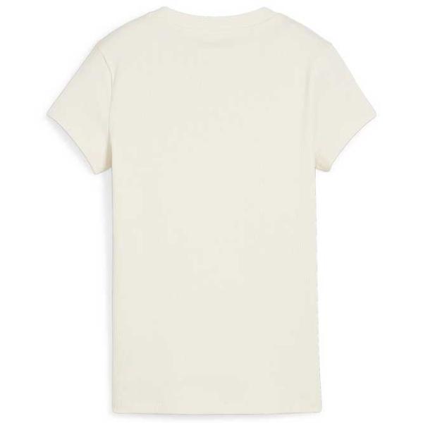 Футболка для женщин Puma Classics Ribbed Slim Tee 39% полиэстер/ Бесцветный photo 2