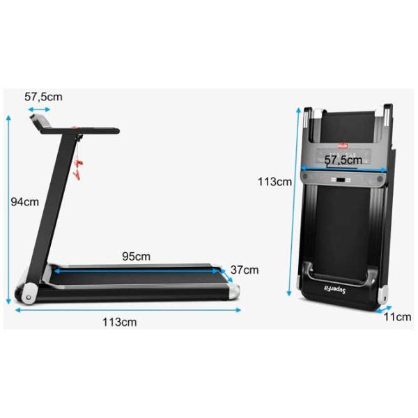 Беговая дорожка Costway SP37681DE-SL 12 км/ ч/ 90 кг/ Черный photo 4 Беговая дорожка Costway SP37681DE-SL 12 км/ ч/ 90 кг/ Черный photo 4