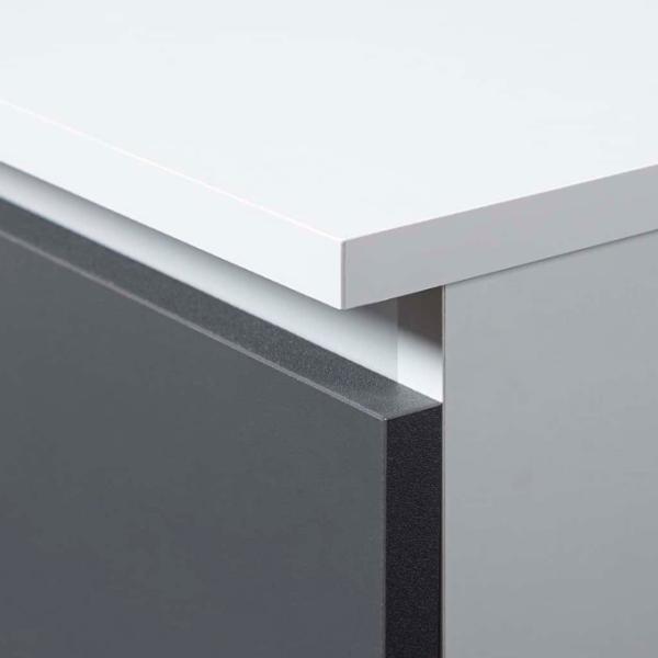 Masă de birou Akord B20 Left PAL/ White photo 3 Masă de birou Akord B20 Left PAL/ White photo 3