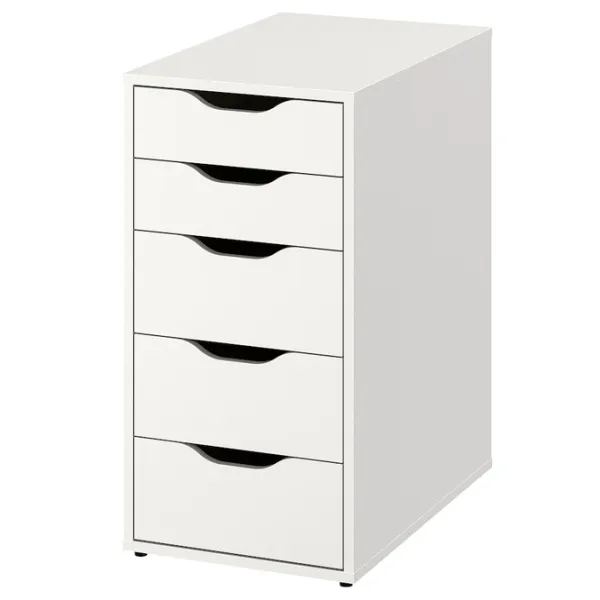 Masă de birou Ikea Anfallare/ Alex 140x65 PAL/ White photo 3