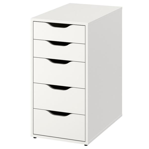 Masă de birou Ikea Anfallare/ Alex 140x65 PAL/ White photo 3