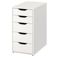Офисный стол Ikea Anfallare/ Alex 140x65 ДСП/ Белый photo 3