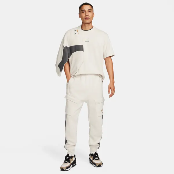 Tricou pentru bărbați Nike M Nsw Sw Air L Fit Tee 100% bumbac/ Beige photo 3