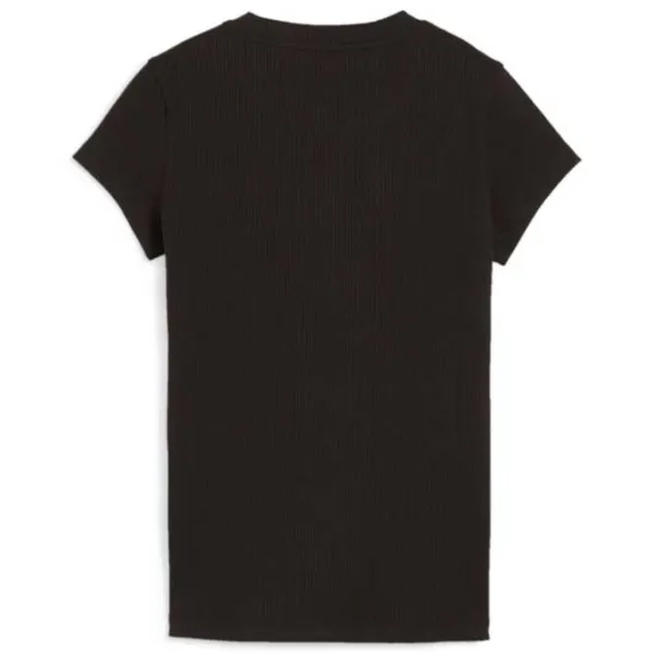 Футболка для женщин Puma Classics Ribbed Slim Tee 39% полиэстер/ Черный photo 2
