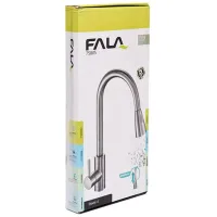 Baterie pentru bucătărie Fala STEELY 4 Mono comandă/ pivotantă/ Alamă/ Inox photo 2