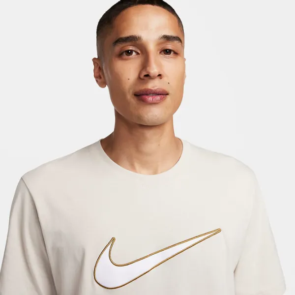 Футболка для мужчин Nike M Nsw Sp Ss Top 100% хлопок/ Бежевый photo 4