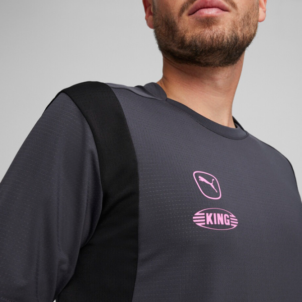 Tricou pentru bărbați Puma King Pro Jersey 14% elastan/ Gray photo 6