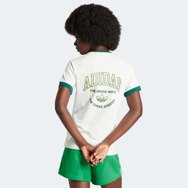 Tricou pentru femei Adidas Vrct Tee 7% elastan/ White photo 3