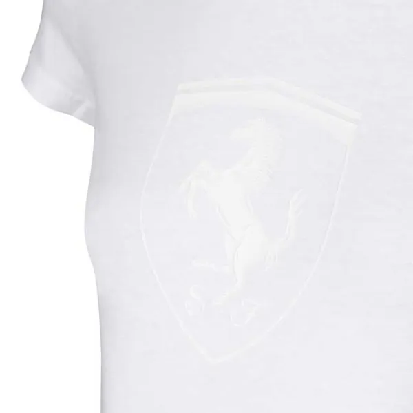 Tricou pentru femei Puma Ferrari Style Babydoll Tee Wmn 100% bumbac/ White photo 3