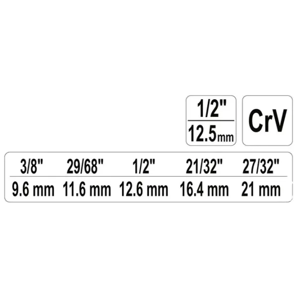 Cheie în trepte Yato YT03317  photo 2