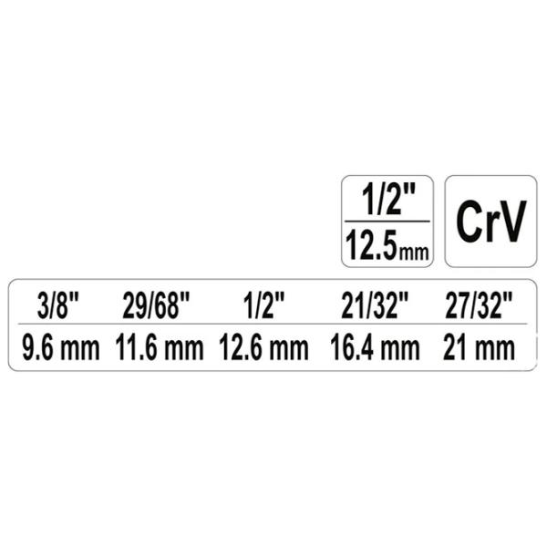 Cheie în trepte Yato YT03317  photo 2