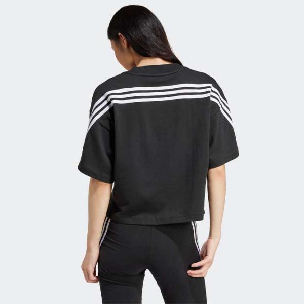 Tricou pentru femei Adidas W Fi 3S Tee 100% bumbac/ Black photo 3