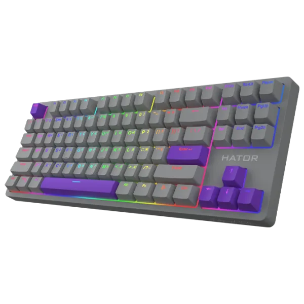 Tastatură Hator Rockfall 2 Mecha TKL Autograph Edition Cu fir/ Titanium photo 2