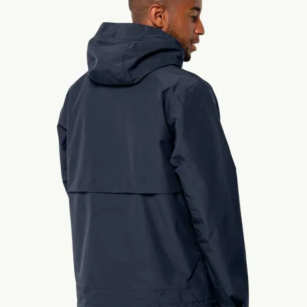 Ветровка для мужчин Jack Wolfskin Baydream Демисезонная/ Темно-синий photo 3