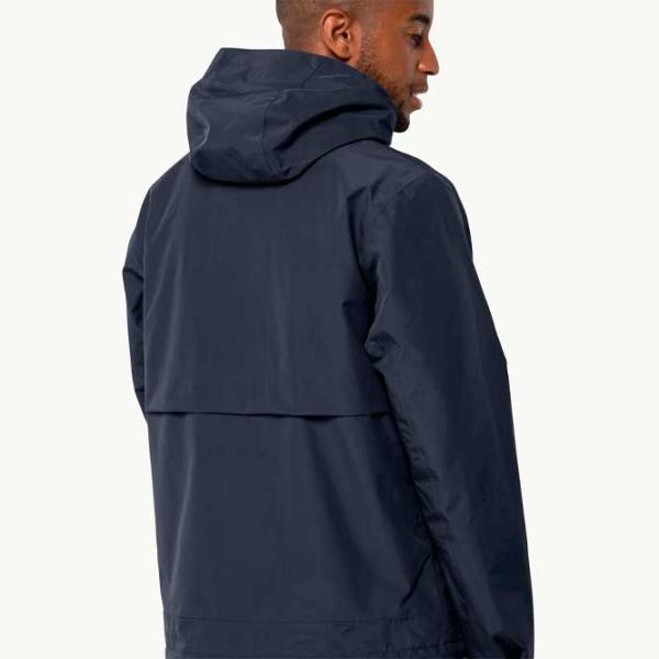 Ветровка для мужчин Jack Wolfskin Baydream Демисезонная/ Темно-синий photo 3 Ветровка для мужчин Jack Wolfskin Baydream Демисезонная/ Темно-синий photo 3