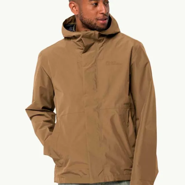 Ветровка для мужчин Jack Wolfskin Baydream Демисезонная/ Бежевый photo 2 Ветровка для мужчин Jack Wolfskin Baydream Демисезонная/ Бежевый photo 2