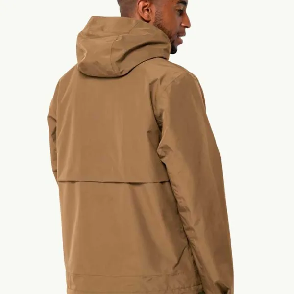 Ветровка для мужчин Jack Wolfskin Baydream Демисезонная/ Бежевый photo 3 Ветровка для мужчин Jack Wolfskin Baydream Демисезонная/ Бежевый photo 3