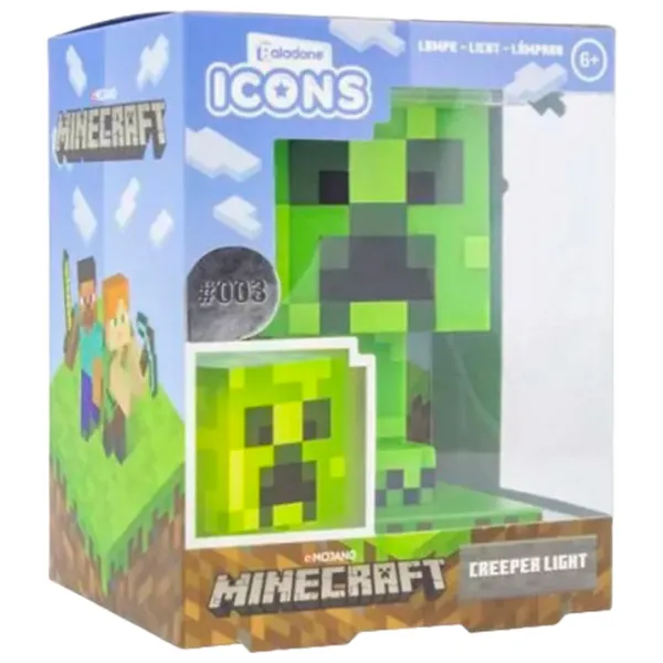 Lampă de masă fan Paladone Creeper Icon V2 Green photo 2 Lampă de masă fan Paladone Creeper Icon V2 Green photo 2