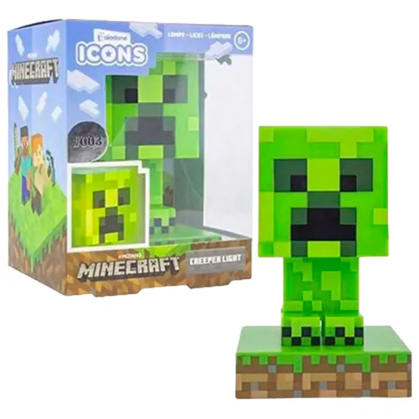 Lampă de masă fan Paladone Creeper Icon V2 Green photo 3 Lampă de masă fan Paladone Creeper Icon V2 Green photo 3