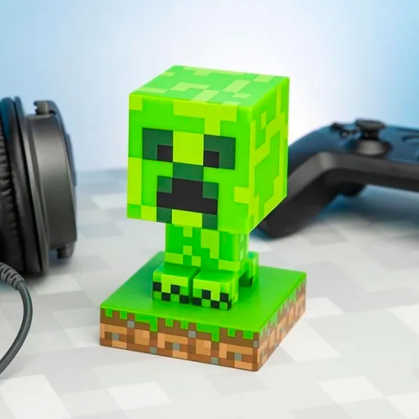 Lampă de masă fan Paladone Creeper Icon V2 Green photo 4 Lampă de masă fan Paladone Creeper Icon V2 Green photo 4