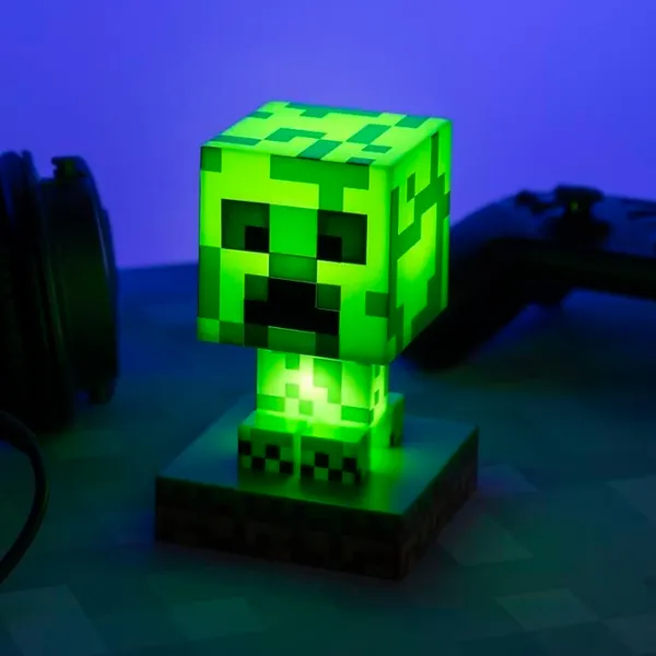 Lampă de masă fan Paladone Creeper Icon V2 Green photo 5 Lampă de masă fan Paladone Creeper Icon V2 Green photo 5
