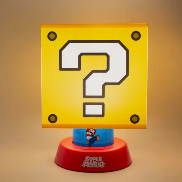 Lampă de masă fan Paladone Super Mario Icon Yellow photo 3 Lampă de masă fan Paladone Super Mario Icon Yellow photo 3