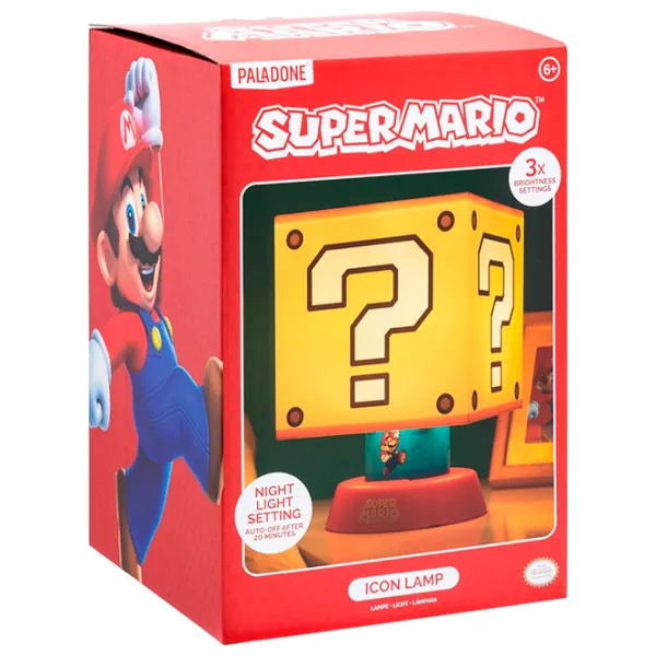 Lampă de masă fan Paladone Super Mario Icon Yellow photo 5 Lampă de masă fan Paladone Super Mario Icon Yellow photo 5