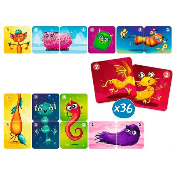 Joc de masă Trefl Game Classic & Plus Cute Monsters 3+/ Dezvoltare photo 2 Joc de masă Trefl Game Classic & Plus Cute Monsters 3+/ Dezvoltare photo 2