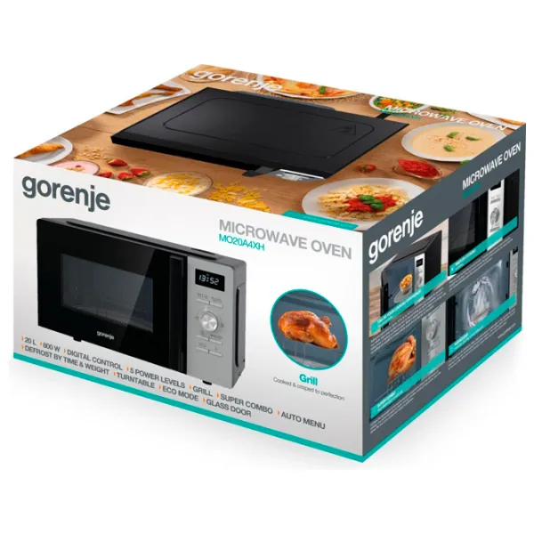 Cuptor cu microunde Gorenje MO20A4XH Standart/ 800 W/ Black photo 10