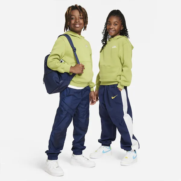 Толстовка для мальчиков Nike K Nsw Club Flc Hdy Lbr XS/ Желто-зеленый photo 4