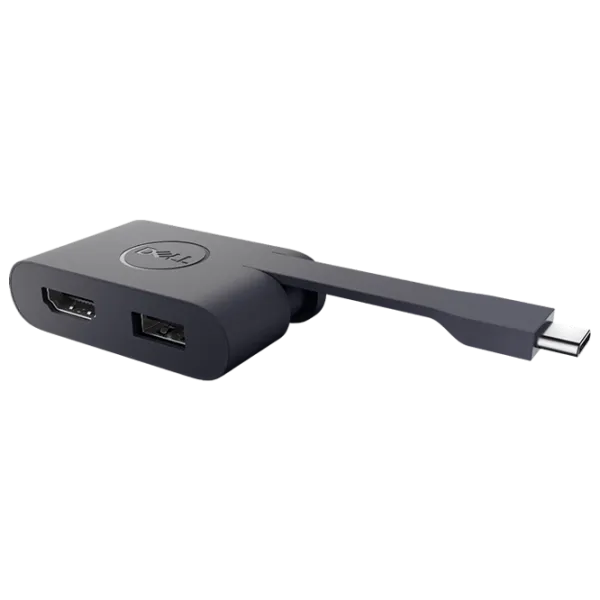 Adaptor Dell 1113992 USB Type-C/ Black photo 3