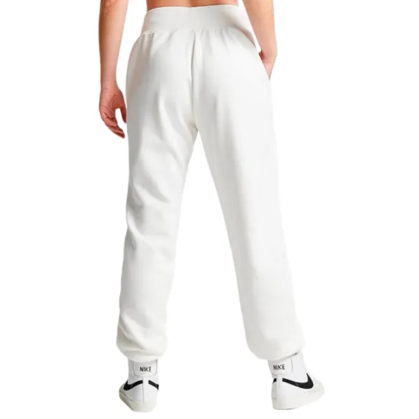 Pantaloni sportivi pentru femei Nike W Nsw Phnx Flc Hr Os Pant Prnt S/ White photo 2